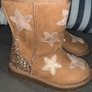Harper Canyon toddler girl boots stars size 5